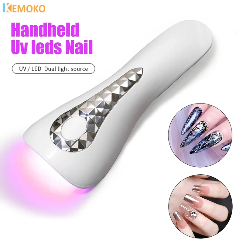 Unhas lâmpada de secagem portátil lâmpada led para uv recarregável mini manicure lâmpada secador de unhas para gel polonês manicure ferramentas