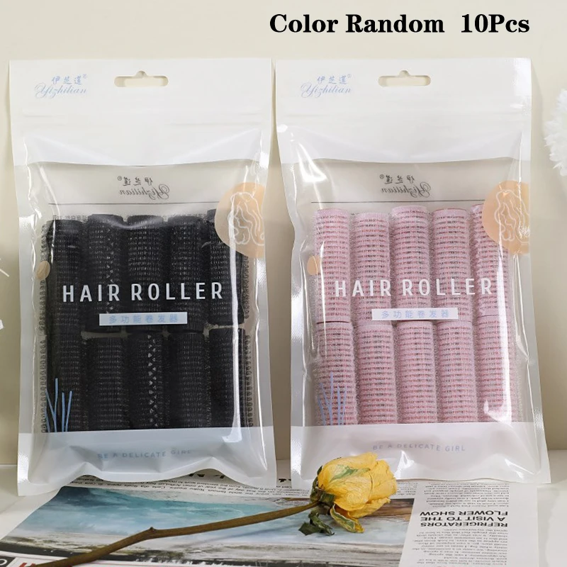 

10Pcs 2cm Self Grip Hair Rollers Cling Hair Curlers Rollers No Heat Fixed Hairstyle Hairdressing Styling Tool