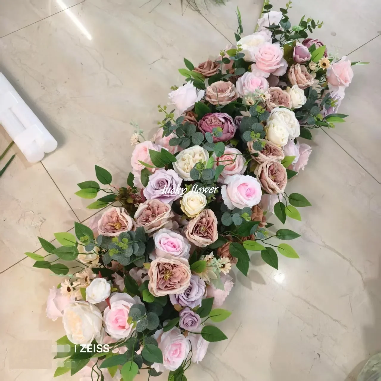 

Customized Long Runner Artificial Flower Row Wedding Backdrop Decoration Floral Arrangement Party Props Table/Sofa Around Decor