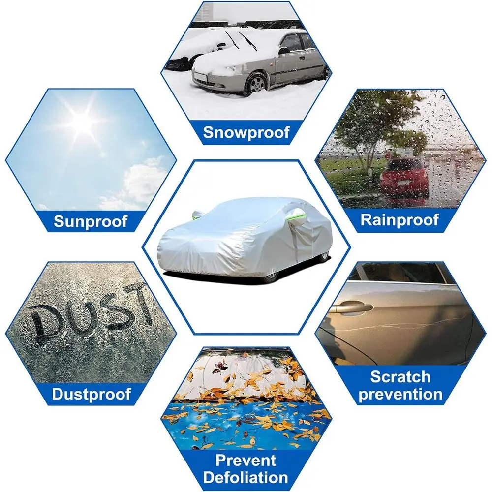 غطاء سيارة سيدان Audi A4 مكون من 6 طبقات مناسب تمامًا، حماية ضد الماء لجميع الأحوال الجوية، موديلات 2007-2025 #5