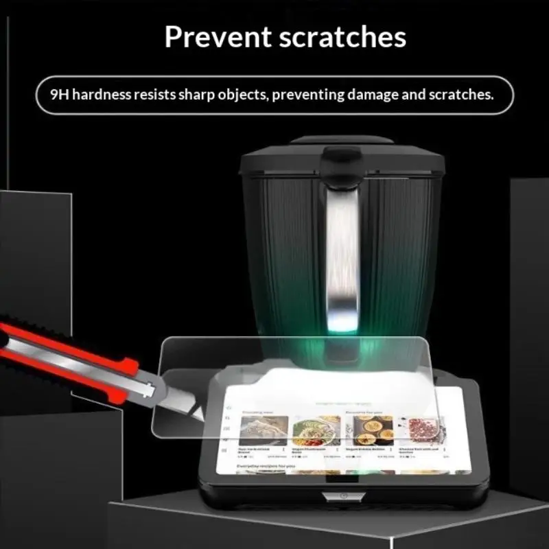 1Pc Tempered Glass Screen Protector For Thermomix TM7 Anti-Scratch Anti-Fingerprint High-Alumina Glass Clear Mixer Accessories.