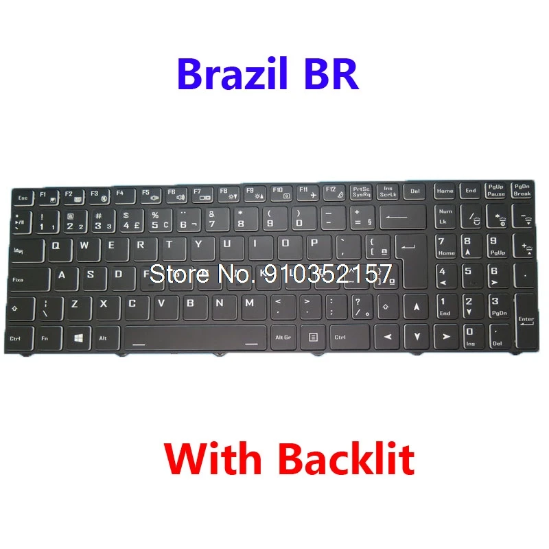 

Backlit BR TR Keyboard For CLEVO NH50ACQ CVM19N28PAJ4301 6-80-NH5A0-330-1 CVM19N2600J4303 6-80-NH5A3-190-1 6-80-X17S3-190-1