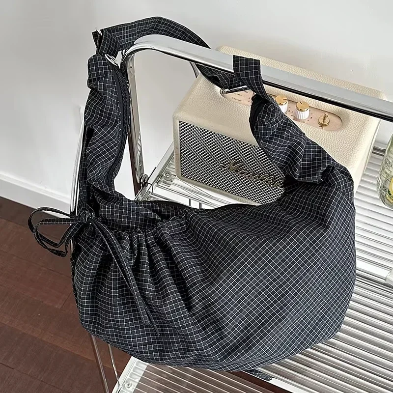 

Nylon Plaid Fashion Crossbody Bags Casual Large Capacity Commuting Hot Sale Women's Bags Versatile Women's Handbags