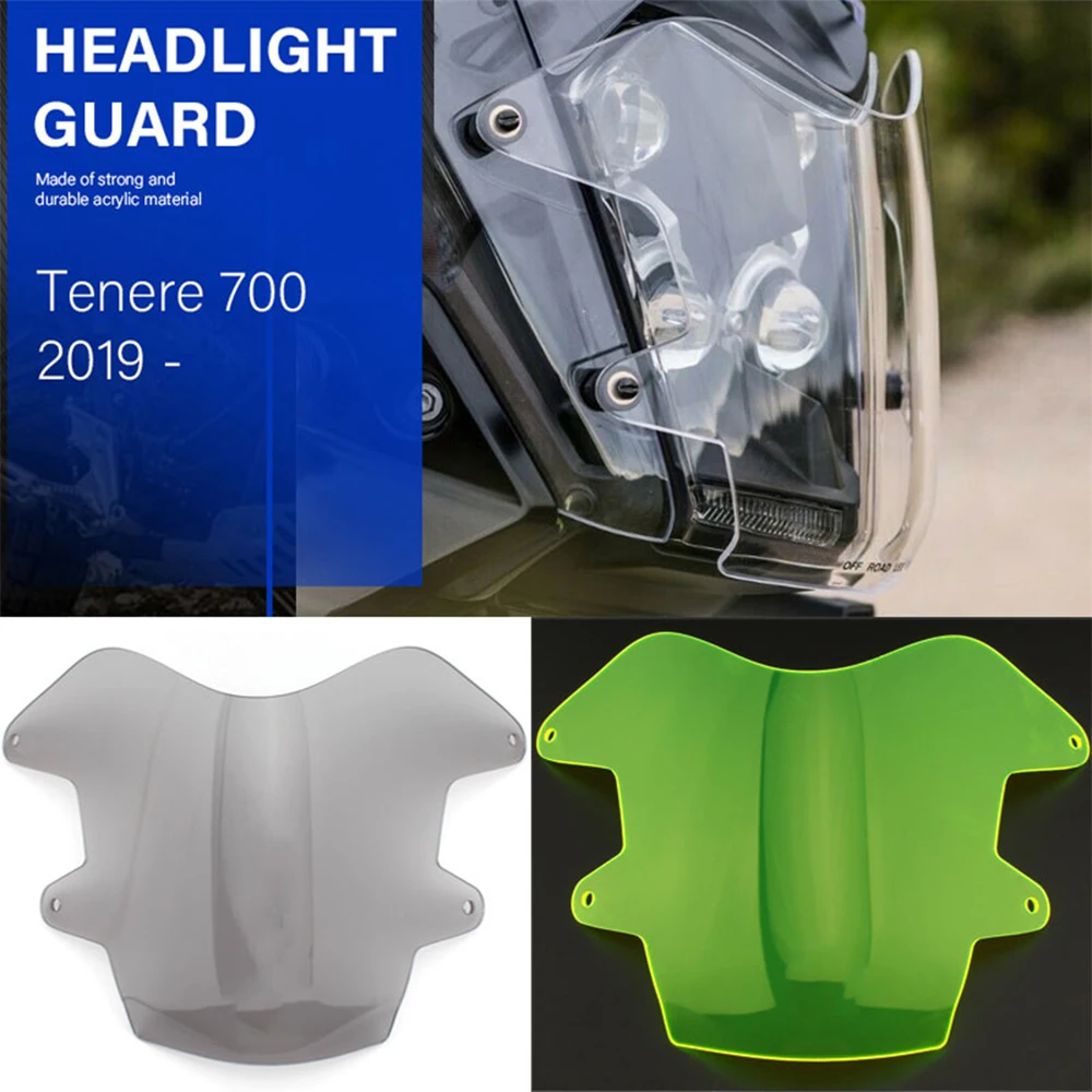 

Motorcycle Acrylic Headlight Protector Guard For Yamaha Tenere 700 TENERE700 T700 T7 XT700 Z XT700Z 2019 Light Protection Cover