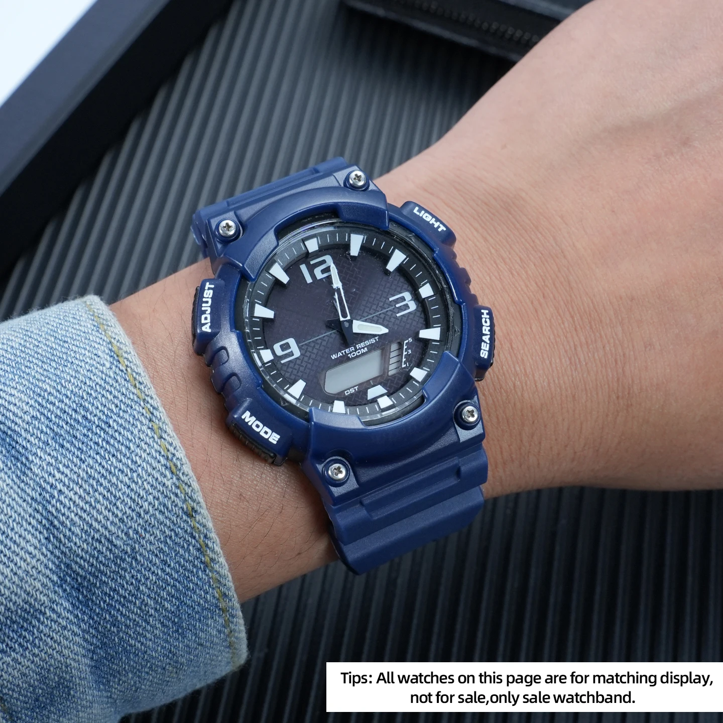 カシオ G-SHOCK AQ-S810 改造スポーツ防水シリコン時計ストラップケース aq-s810 ラバーウォッチバンド時計ケースソフトベルト