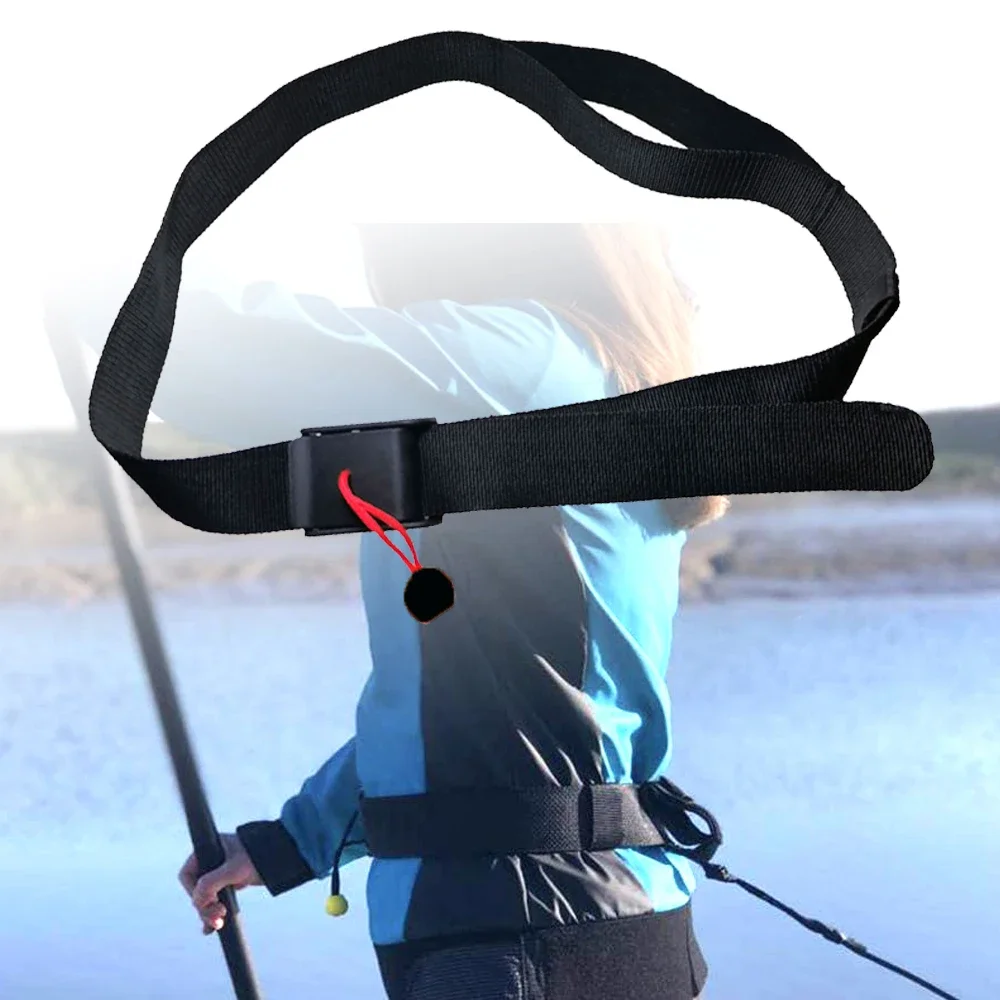 Whitewater Paddle Quick Release Waist Belt SUP QR Belt for Paddleboards Pas kompatybilny ze wszystkimi smyczami cewki do wiosłowania