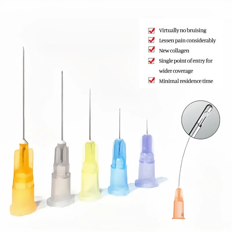 High  Disposable Micro Blunt-tip Cannula  14G 18G 20G 21G 22G 23G 25G 27G 30G Blunt Needles Tip  hypodermic Syringe 100pcs