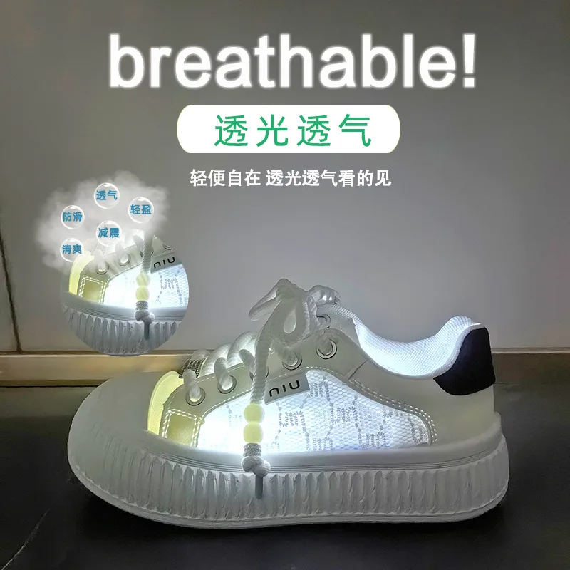 Summer Air Mesh Women White Shoes Fashion Breathable Female Girls Sneakers Sports Casual Size 35-40