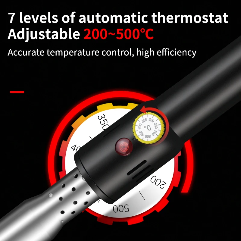 Imagem -06 - Ferro de Solda Elétrica de Alta Potência Ajustável Temperatura Constante Ferramenta de Reparo de Soldagem Externamente Aquecida 1000w