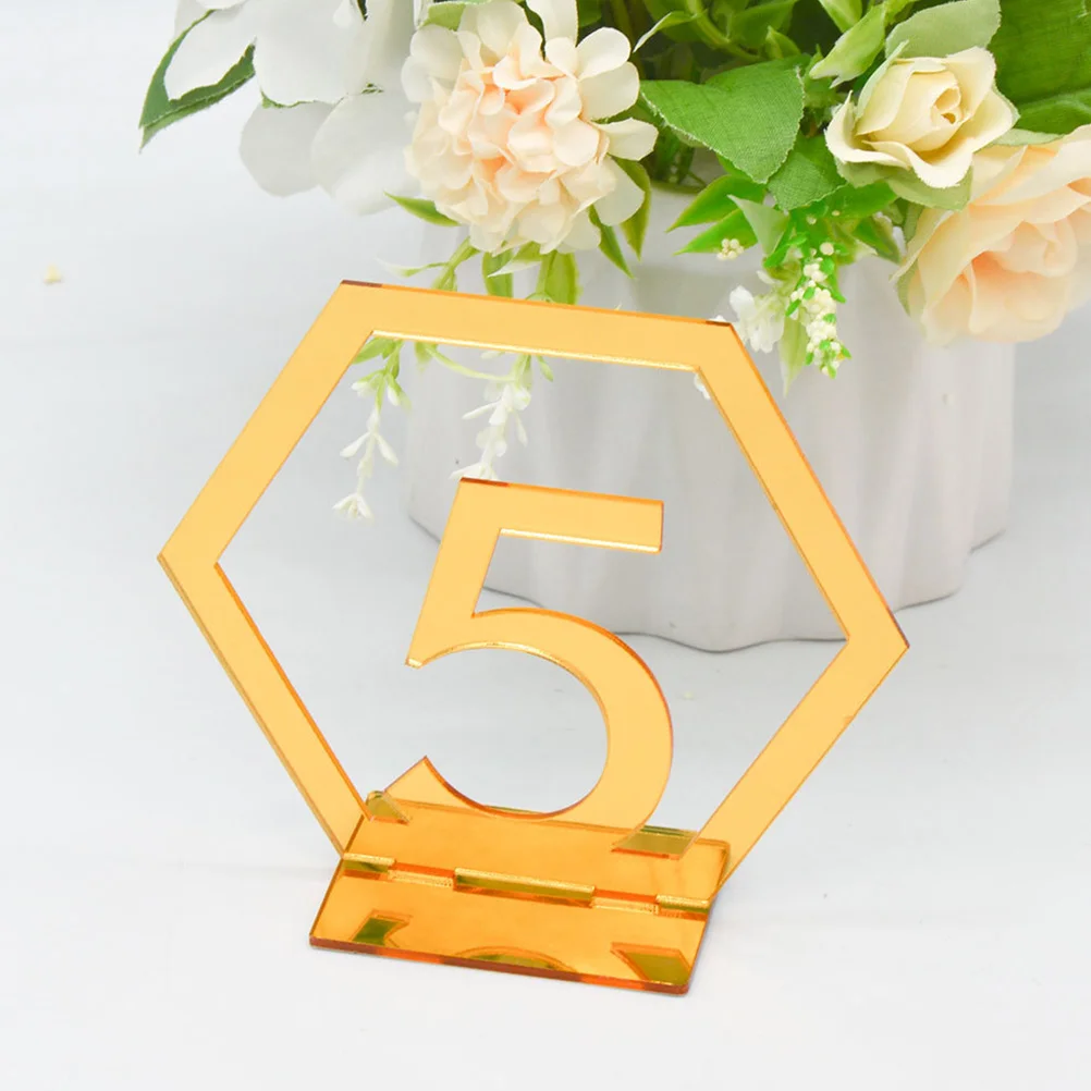 

10pcs Digital Table Number Plate Stands Acrylic Wedding Signs Card Holders Events Cafes Restaurants Banquets Parties