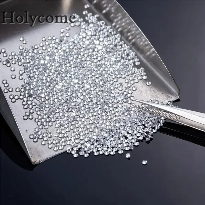 Top Lab Grown Diamond Melee Round Shape Brilliant Cut HPHT DEF VS-VVS 1CT 0.9mm~3mm Sizes Loose Stones for Jewelry Making