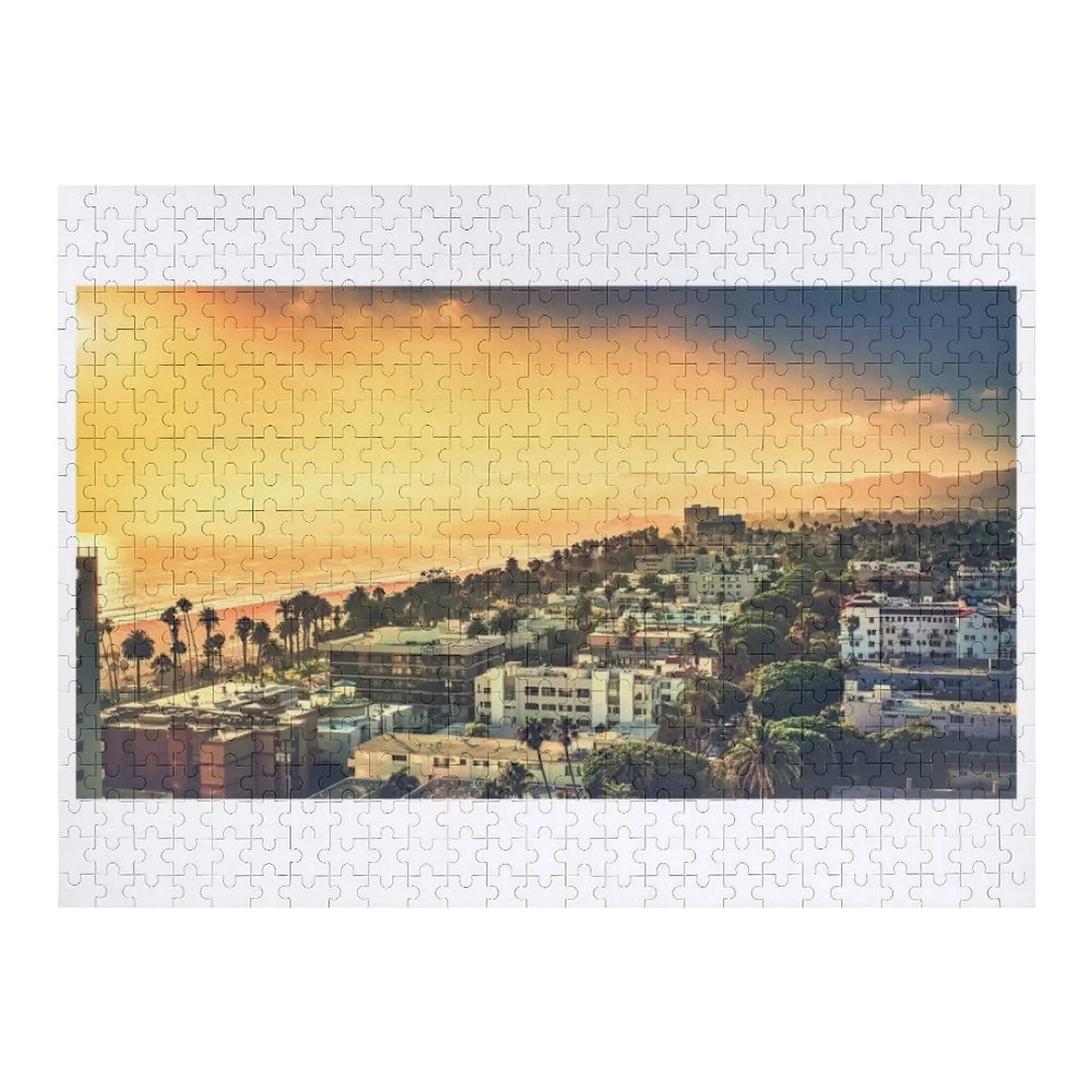 

Санта-Моника Sundown от Майка-Хоупа Пазл на заказ Деревянный персонализированный подарок ребенку Персонализированный пазл