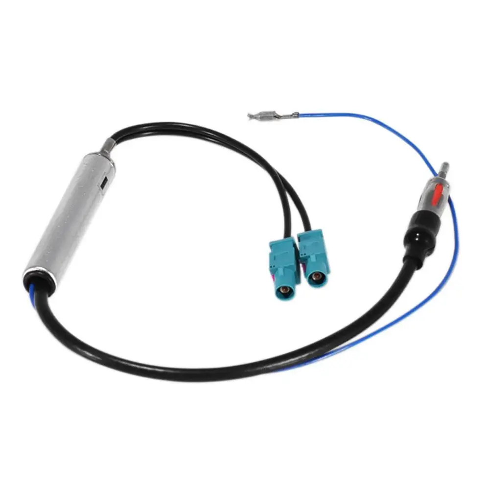Car Special Radio Antenna AM/FM Audio Radio Signal Amplifier Dual Fakra RF Radio Antenna Aerial Adapter Antenna Signal Booster
