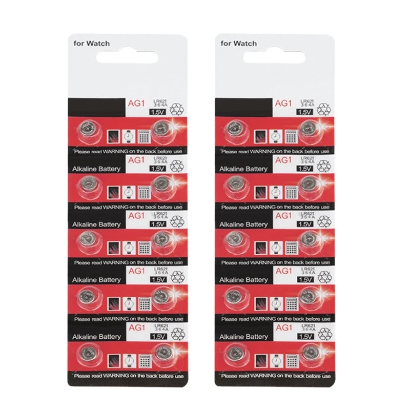20 pcs/10 pcs ความจุสูง AG1/LR621 แบตเตอรี่เซลล์ปุ่มสำหรับยาวนานอิเล็กทรอนิกส์อุปกรณ์ใช้แหล่งจ่ายไฟแบตเตอรี่