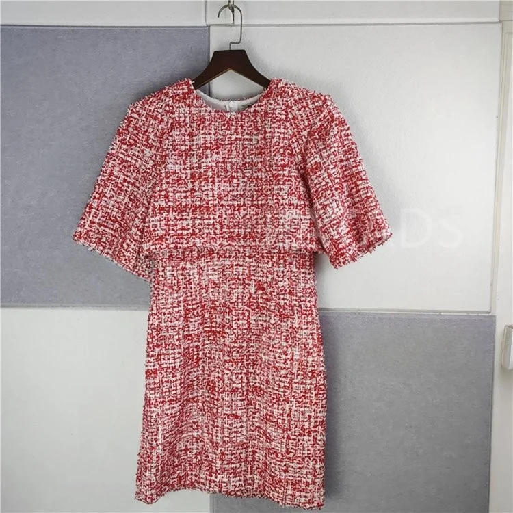 

Ele Commute Slimming Tweed Dr MaSandeS Spring New Arrival Women's Faion High Waist Tea Break Skirt ort Sve