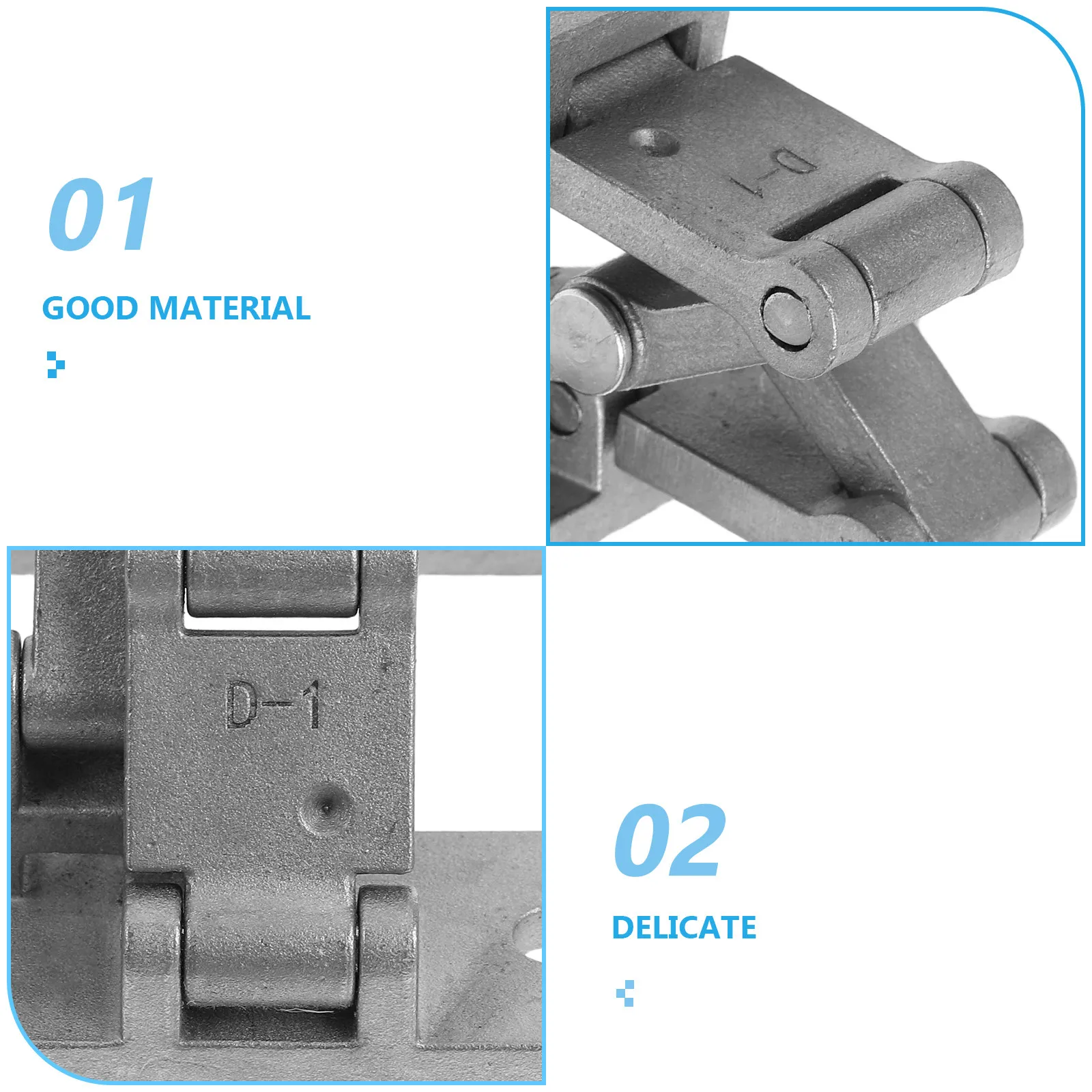Heavy Duty Stainless Steel Invisible Door Hinges Concealed Cabinet Hardware Noiseless Heat Resistant Hidden Hinges for Indoor