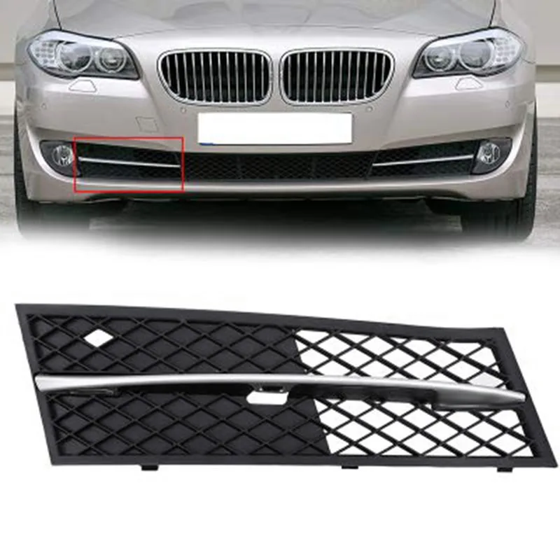2 Stück Auto vorne unten Stoßstange Grill Kühlergrill Nebels chein werfer Abdeckung für BMW 5er F10 / F11 Limousine/Wagen 2014-2018