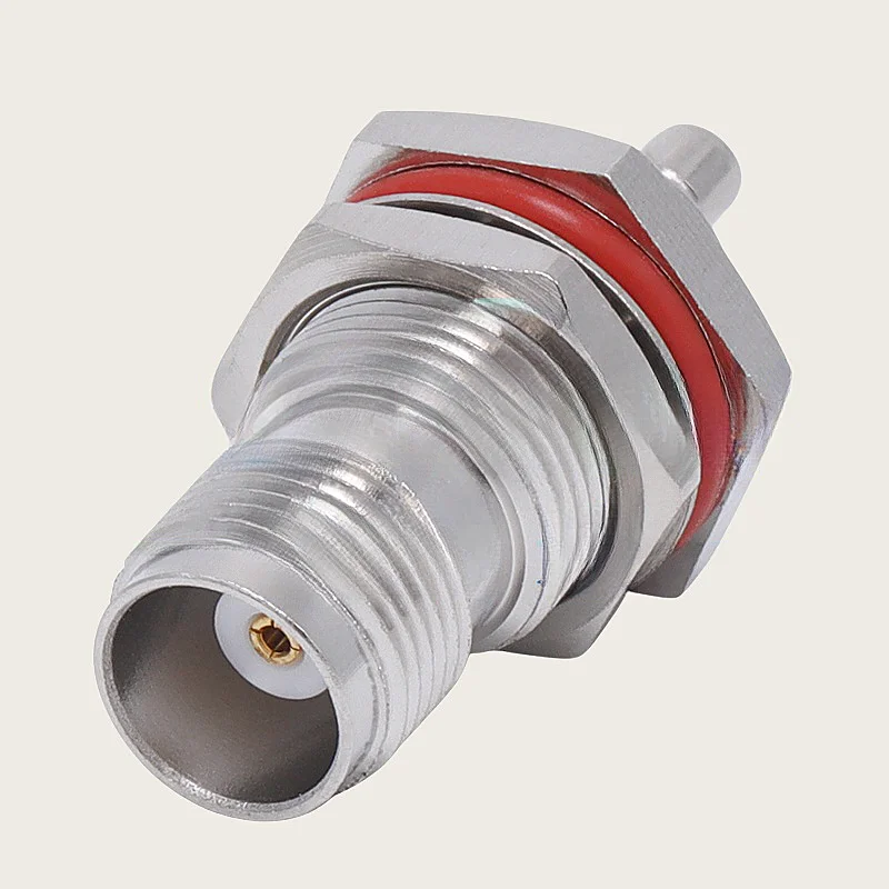 2PCS /lot TNC Female to SMB Male Bulkhead RF Connector Adapter