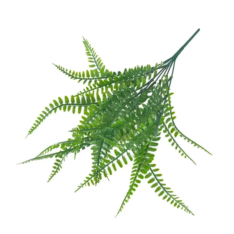 1PC Handmade Plants Ferns Green Leaves Simulated Flowers Plants Wedding Homes Dining Table Decorations