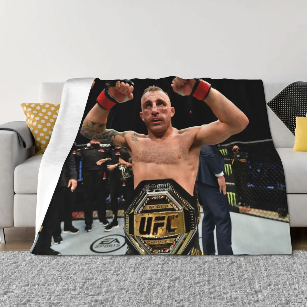 

Alexander Volkanovski #3 Throw Blanket Bed Retros bed plaid Bed linens Blankets