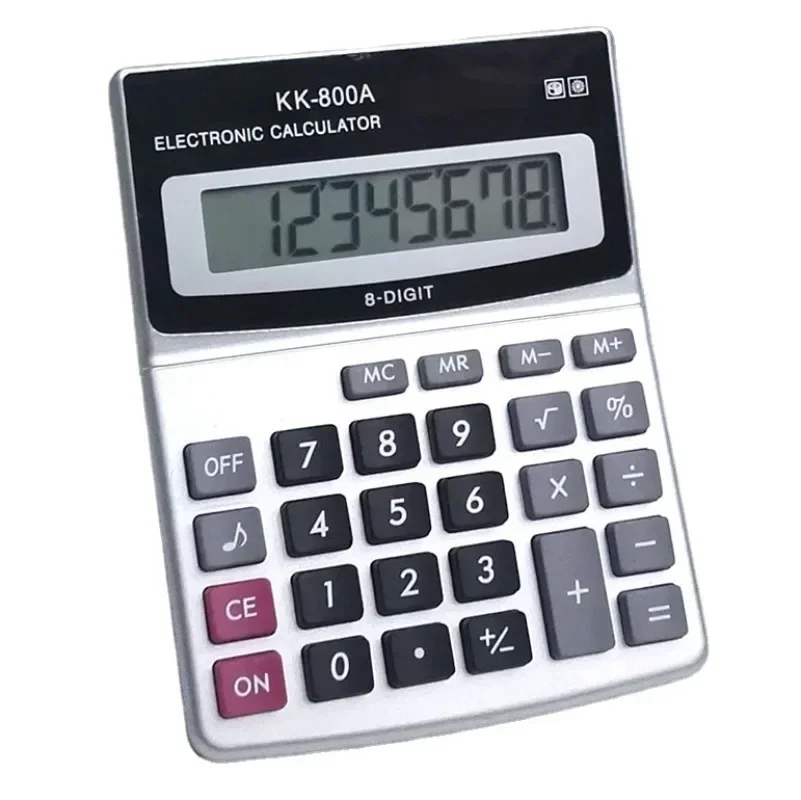 Batería Solar de 8 dígitos, doble potencia, pantalla grande, calculadora de escritorio de oficina, suministros para la vuelta a la escuela, papelería para estudiantes/finanzas