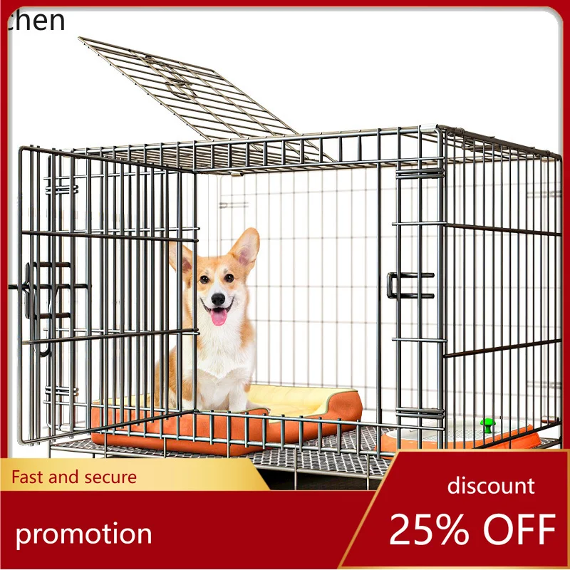 

YFY Dog Crate Medium-Sized Dog Kennel Toilet Integration Does Not Occupy Local Indoor Home