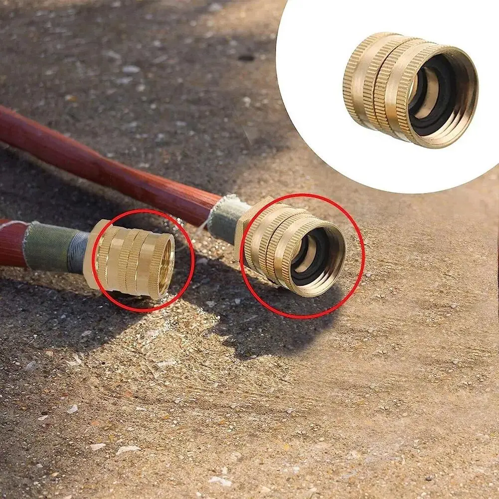 

2 Pcs Brass Garden Hose Connector 3/4GHT To 1/2NPT Pipe Adapter Male Connector And Garden Irrigation Connector Water Tool F N6R6