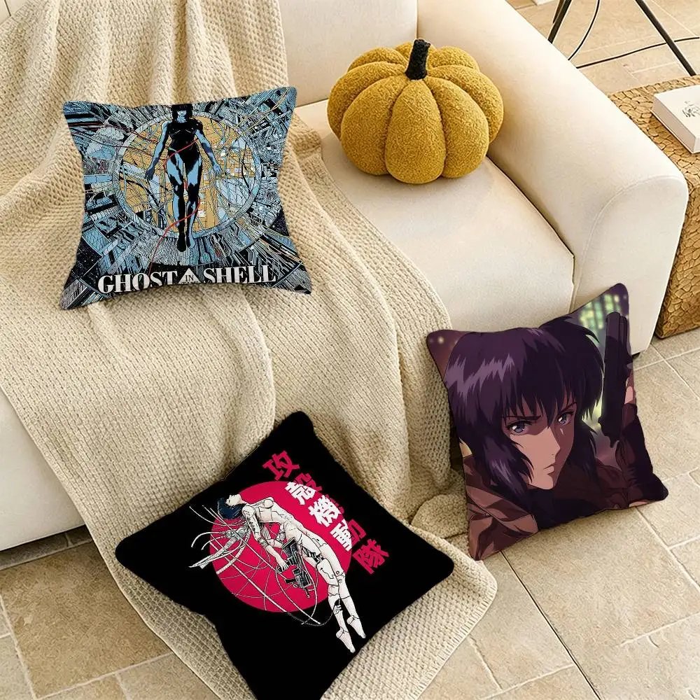 

G-Ghost In The S-Shell Pillow Case for Sofa Living Room Home office Decor Protective Cover