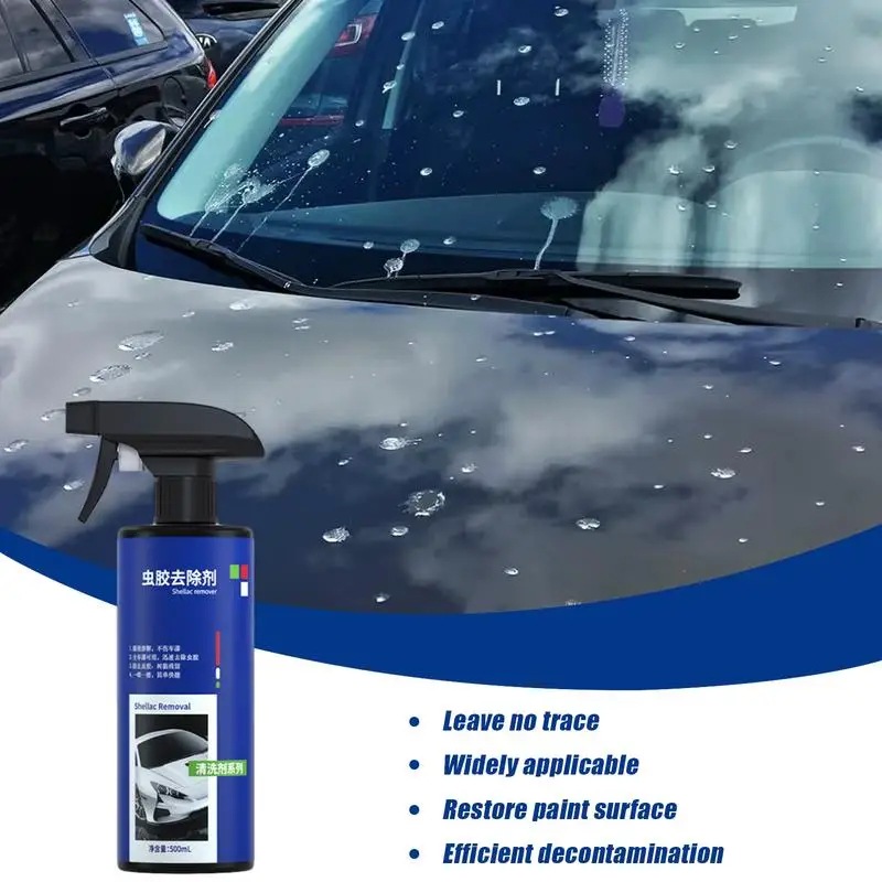 Bird Stain Remover Car 500ml Tar Remover For Automotive Paint Fast-Acting Tar And Adhesive Remover Removes Tree Sap Tar Gum