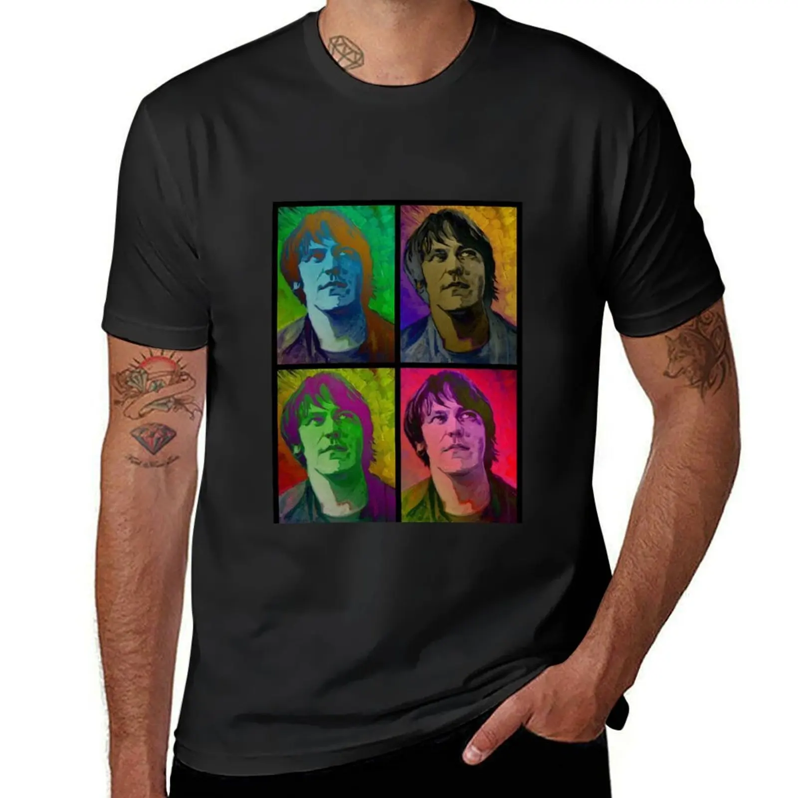 Elliott Smith pop art T-Shirt funnys boys animal print boys whites men clothings