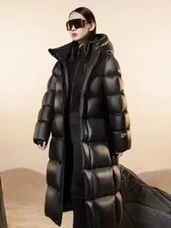 Oversized Winter пуховая куртка Great quality Down Coat Winter Women's Fluffy Thick Down Coat Female Warm Down Parkas Wy1191