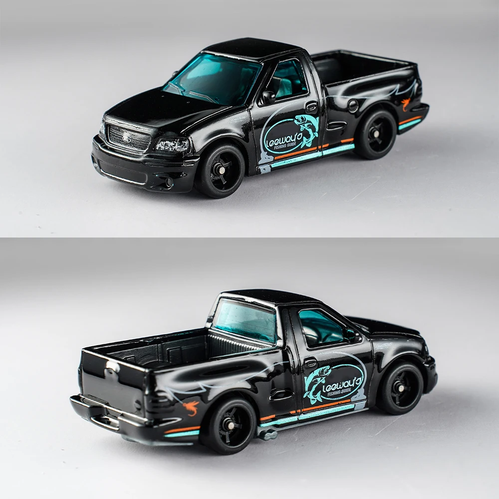 1/64 Model Car Black Wheels with Fixed Rubber Tires Comes with rivets for Diecast Model  Refiting Parts 4pcs 1set image 5