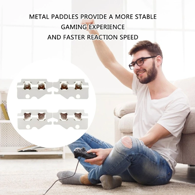 M17B المعادن مجداف الخلفي مفتاح ملصق تحكم اللعبة مقبض الاتجاه زر غمبد زر العودة ملصقات استبدال