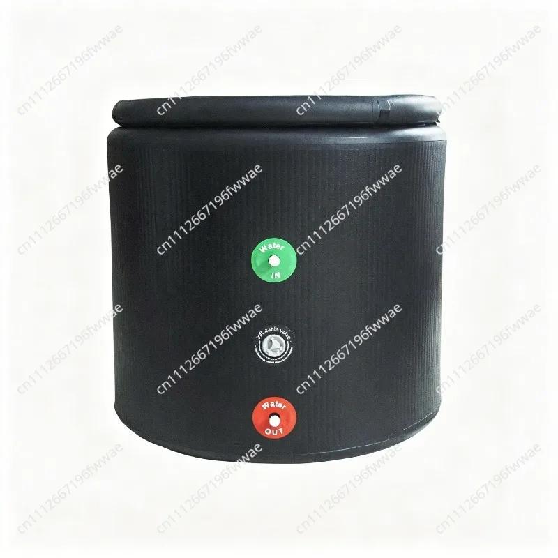 Portable Ice Bath and Fitness Tub with Inflatable Brushed Design for Athlete Training and Cooling Recovery Use