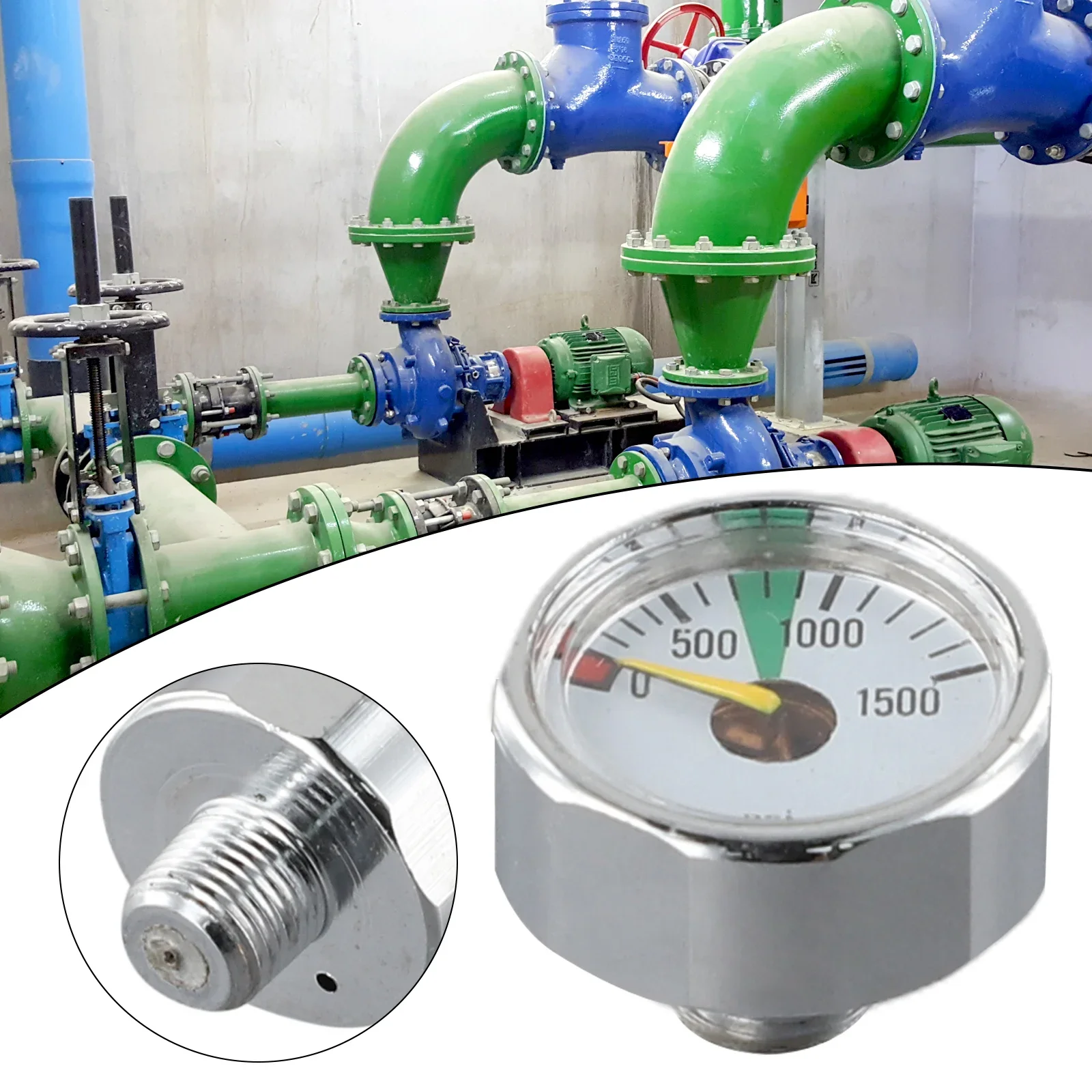 Barometer Manometer Pressure Gauge Outdoor PCP 0-400bar 0-6000psi 1/8NPT Thread 1pcs Mini Hot Sale High Quality