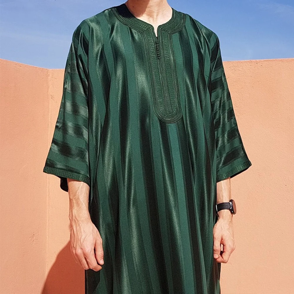 ملابس إسلامية للرجال الشرق الأوسط السعودية جوبا ثوب عباية إسلامية عباية رداء قفطان إسلامي فستان باكستان عربي #5