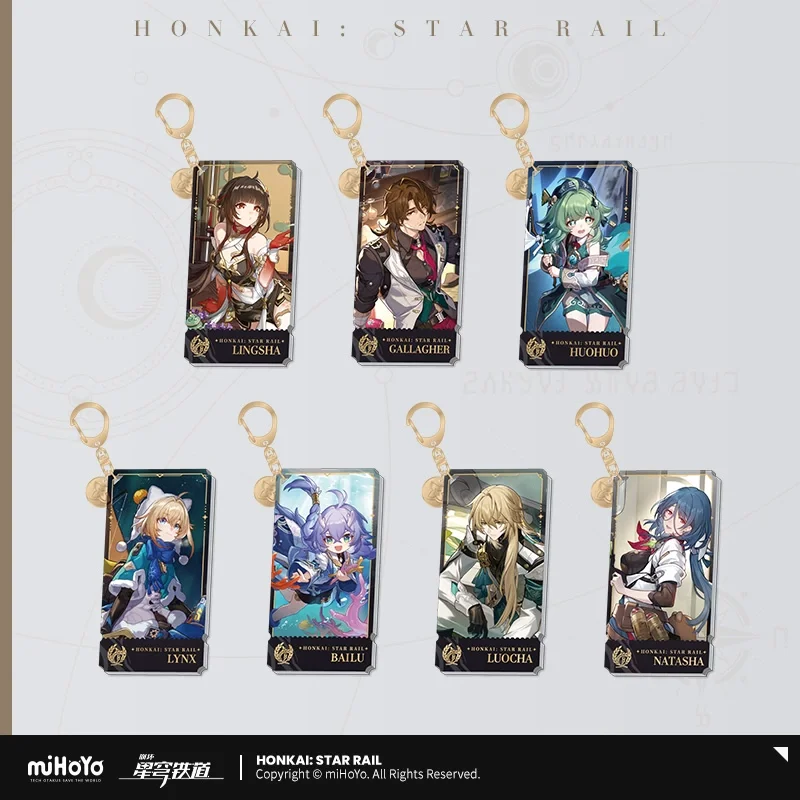Sunsyea Honkai Star Rail Merchandise ufficiale miHoYo Originale autentico The Abundance Path Supporto acrilico Bailu Luocha Natasha Gallaghe