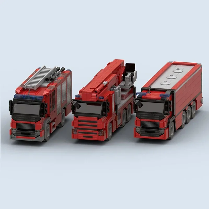 Stad Voertuig Model Nederland Vuurtanker Geschenken Kerst Moc Bouwstenen Speelgoed DIY Sets Technologie Modulaire Blokken Montage