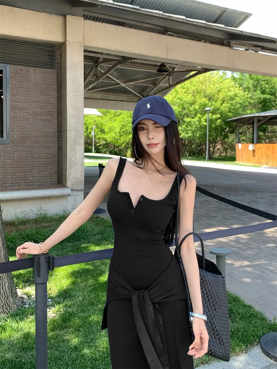 

Dresses Womens Spring 2025 Autumn Winter Long-Sleeved Ribbed Modal Cupro Rayon Lightweight Minimalist Slim-Fit Simple Washable