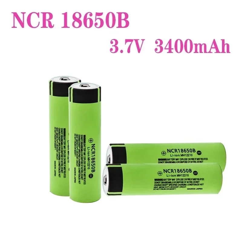 original 100% NCR 18650b 3.7v 3400mah batterie au lithium rechargeable pour lampe de poche Panasonic, nouveau 18650