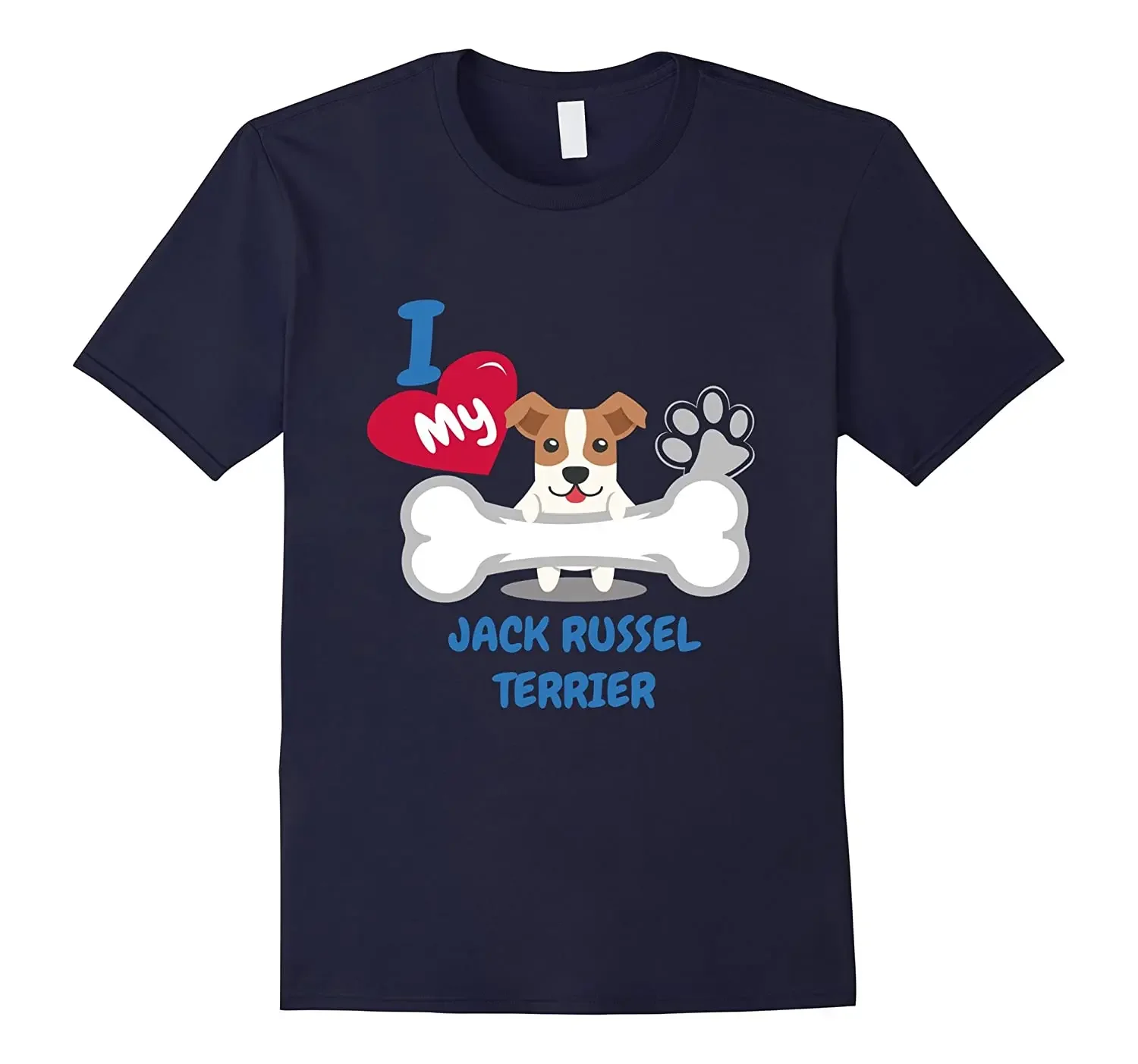 I Love My Jack Russell Terrier. Unique Dog Lovers Gift T-Shirt. Summer Cotton O-Neck Short Sleeve Mens T Shirt New S-3XL