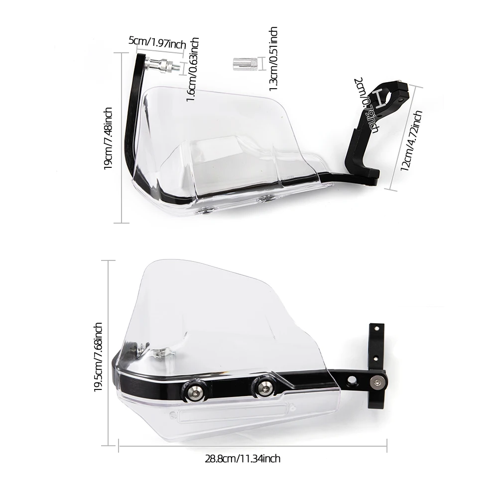 Motorcycle Handguard Shield Hand Guard Protector Windshield For Suzuki DRZ400 DRZ400SM RM250Z RMZ250 For Honda XR650 RR134