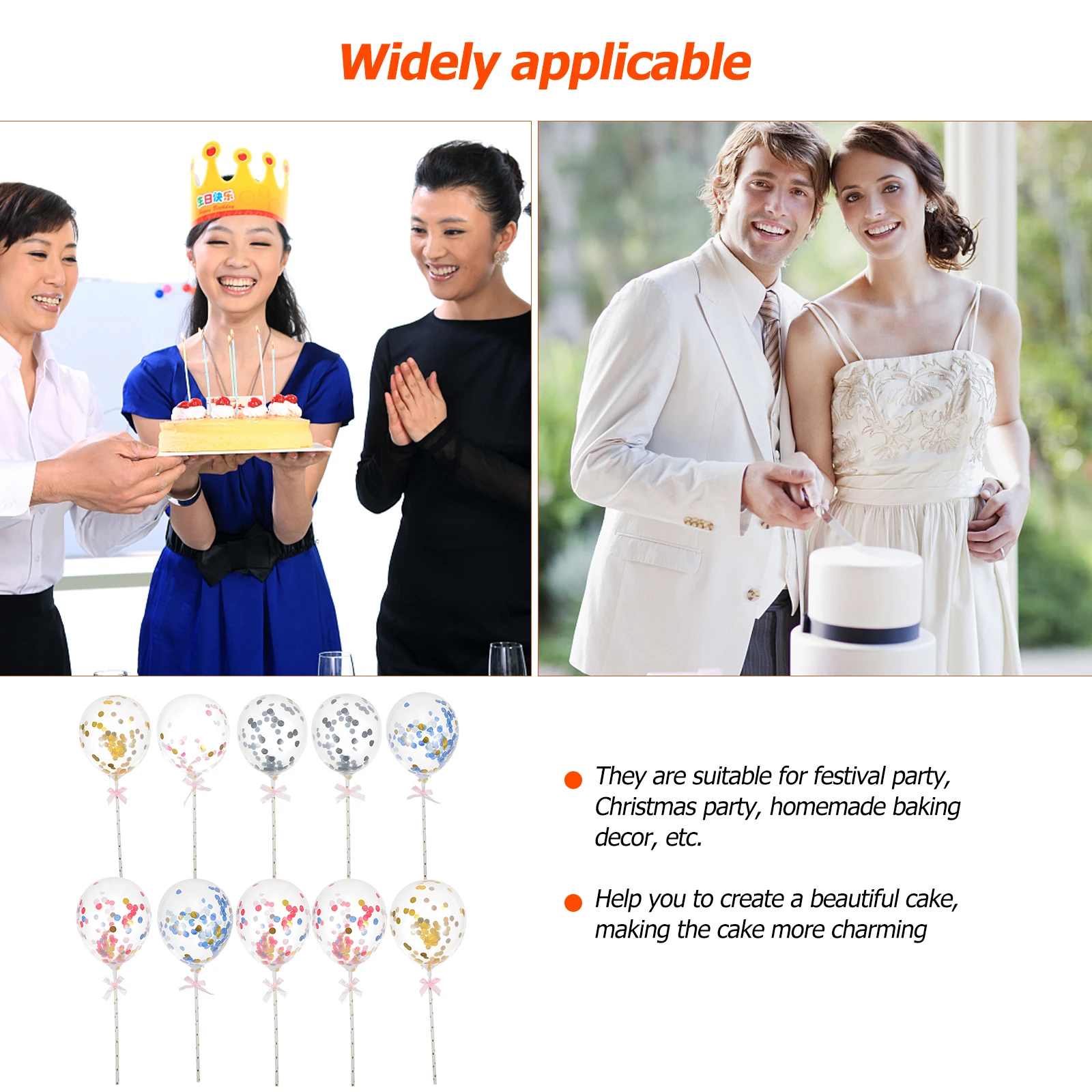 

10pcs Toppers Picks Festival Party Ornaments Insert Cards Dessert Decor Baking Cake Decor Accessories Cake Decorations