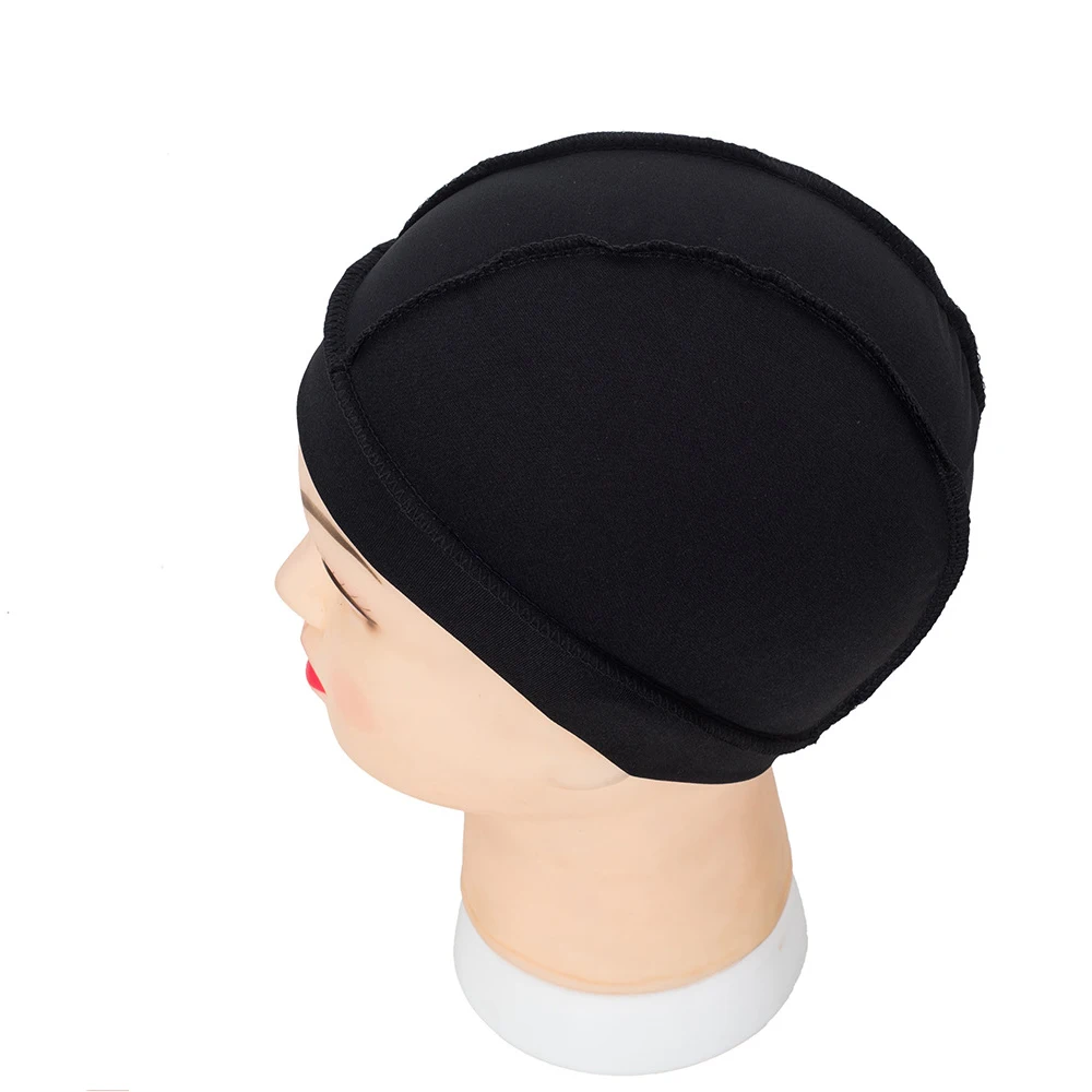 

Black Spandex Dome Wig Cap Weaving Net Hair Net Cap for Making Wigs Small Medium Large Sizes Available
