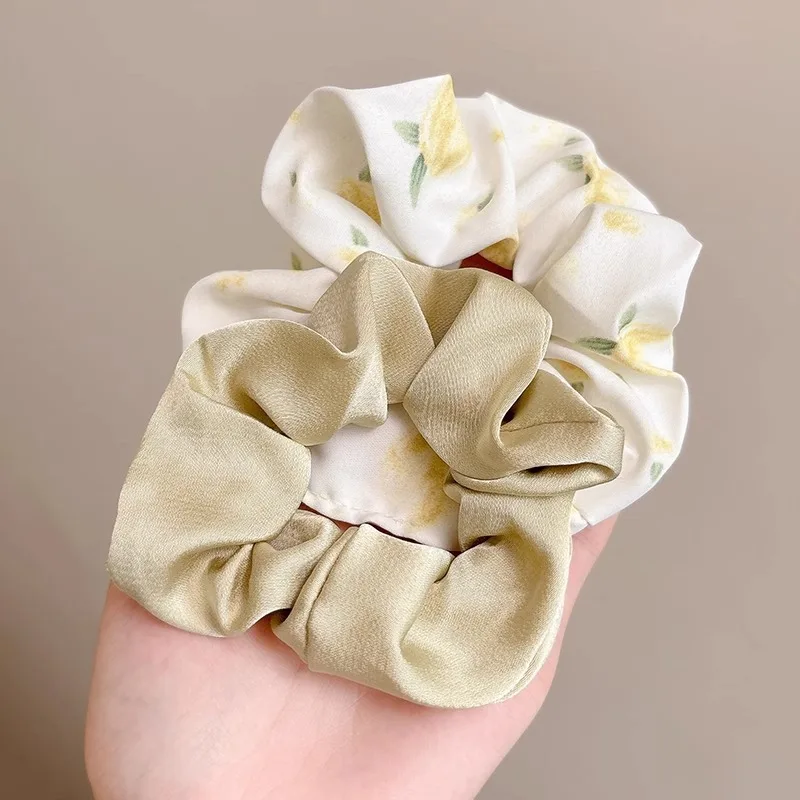 

Korean Style Hair Ties, School Style Hair Accessories, Yiwu Wholesale, Elegant Lace Scrunchies, Hair Ties, Fabric Hair Flowers