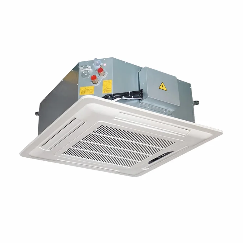 Cassette Fan Coil Water Air Conditioner Shopping Mall Hotel Ceiling Embedded Ceiling Machine Water Unit Cooling and Heating End