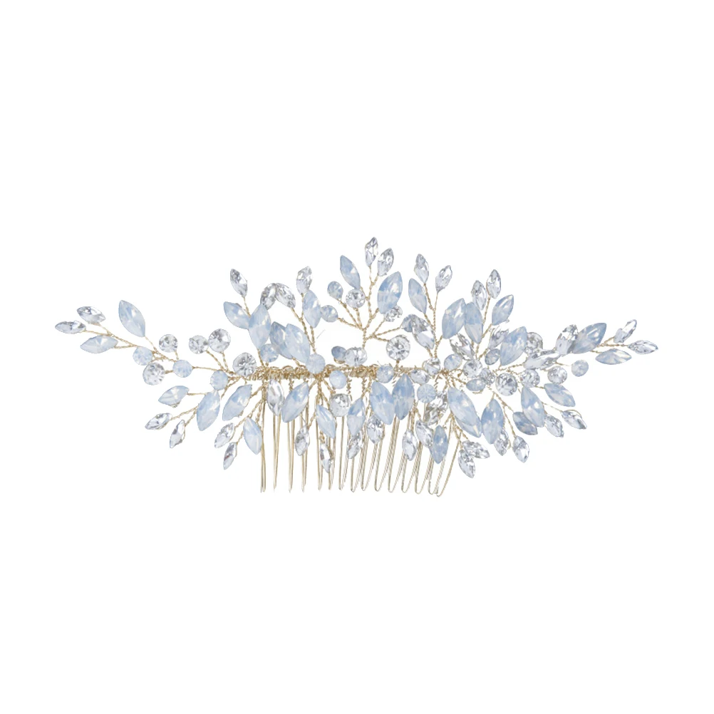 

Protein Rhinestone Hair Comb Bride Accessories Bridal Headpiece Wedding for Combs Brides Decorations Women