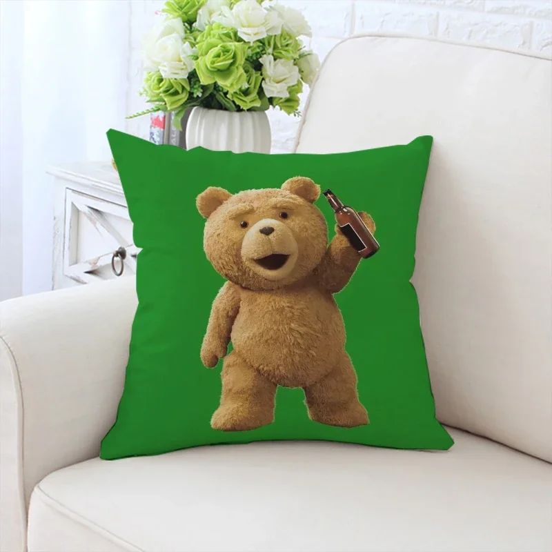 45x45cm sofa decorative cushion cover fashionable bear pillow cover bed decorative pillowcase customized gift chair backrest