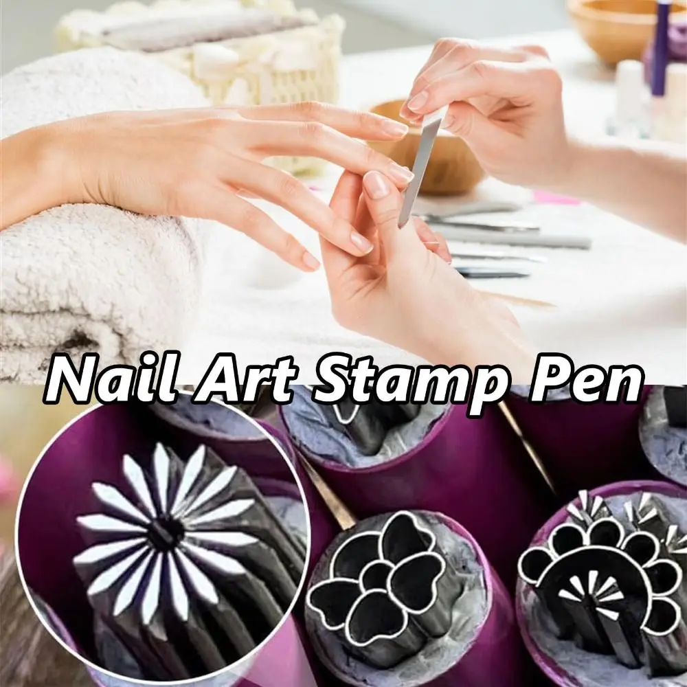 4/610/15PCS Nail Art Dotting แปรงเล็บชุดปากกาแสตมป์ดอกไม้วาดภาพวาดทนทานเล็บ Graffiti ปากกาเล็บเครื่องมือ