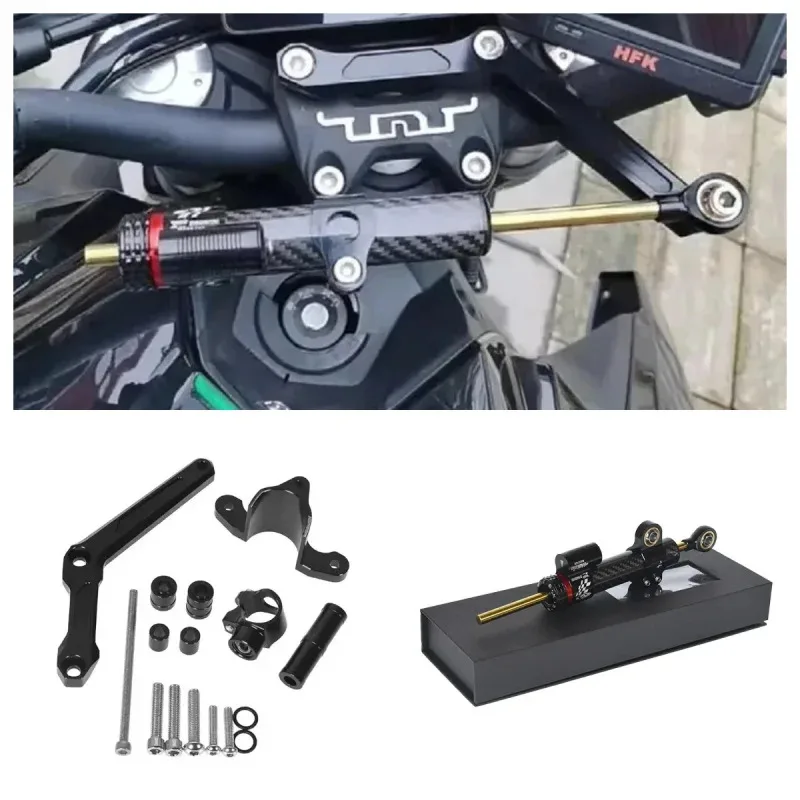 For Benelli BJ600GS BN600 2012-2015 Keeway RK600 2012 2013 2014 2015 CNC Steering Damper Stabilizer Bracket Support Mounting Kit